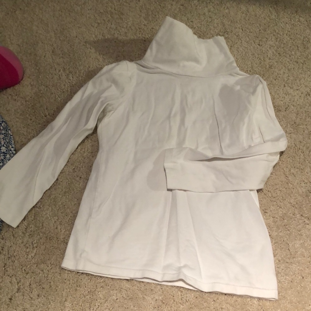 White turtle neck